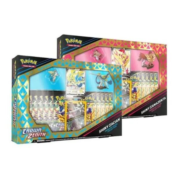 Caja Cenit Supremo Shiny Zacian y Zamacenta Collection | Pokémon.