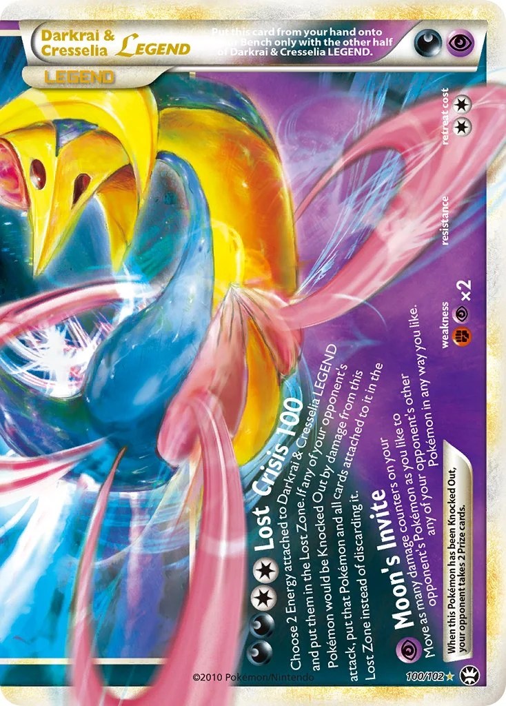 Darkrai y Cresselia LEGEND, mitad inferior (HS Triumphant) — Celebración 30 Aniversario Pokémon