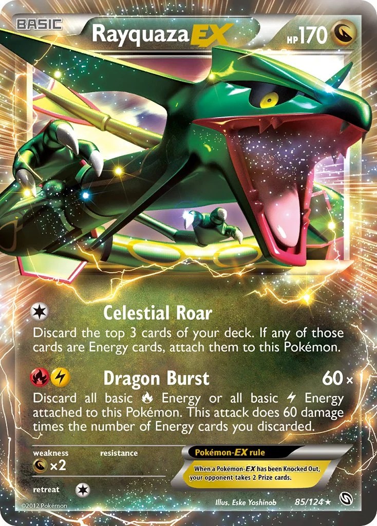 Rayquaza-EX (Dragons Exalted) — Celebración 30 Aniversario Pokémon