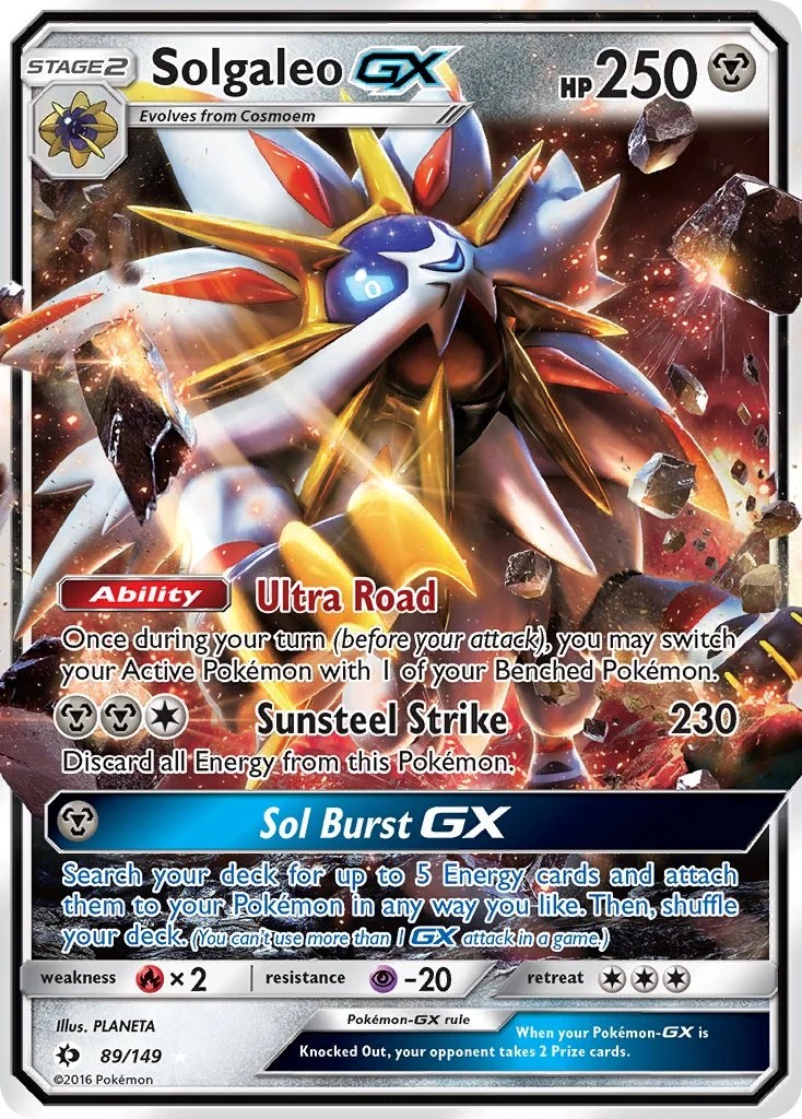 Solgaleo-GX (Sun & Moon) — Celebración 30 Aniversario Pokémon