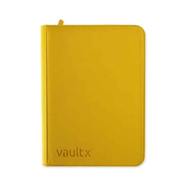 VaultX Zip Binder Sunrise Yellow álbum amarillo 9 bolsillos 360 cartas